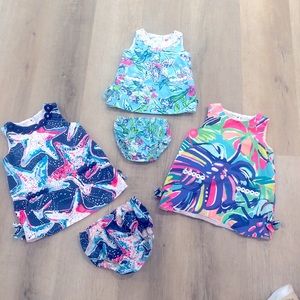 x3 Lilly Pulitzer baby dress 3-6 & 18-24M